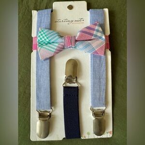 Starting Out Accessories Bow Tie & Suspenders Set – One Size